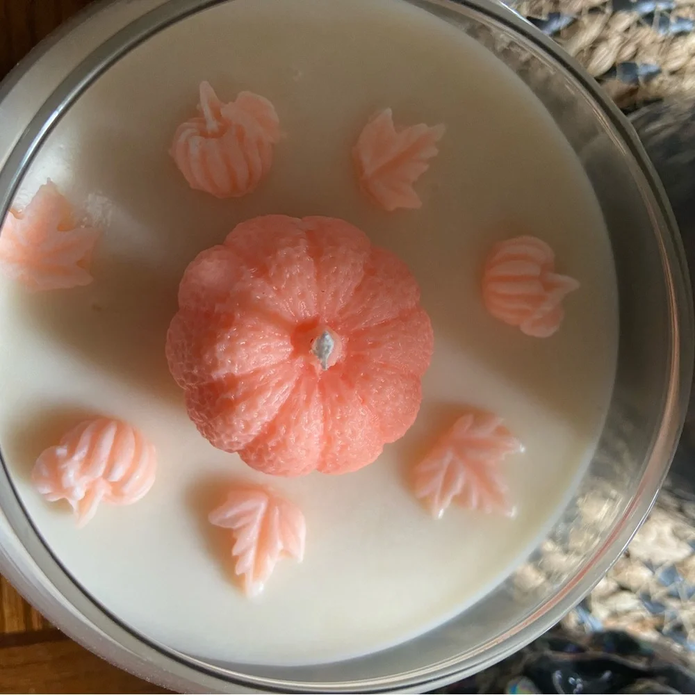Hand poured pumpkin chai bowl